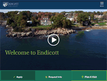 Tablet Screenshot of endicott.edu